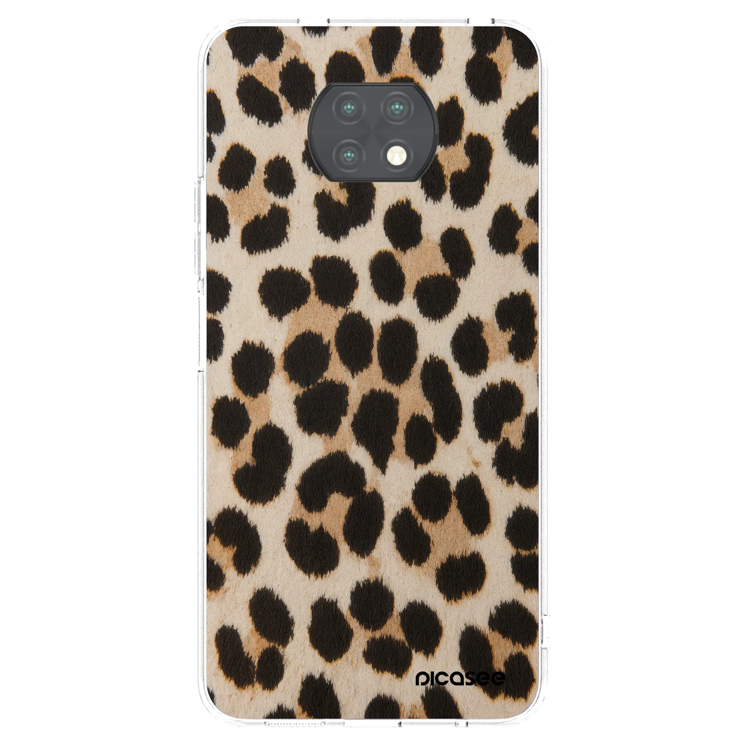 Picasee silikonový průhledný obal pro Xiaomi Redmi Note 9T - Brown Tiger
