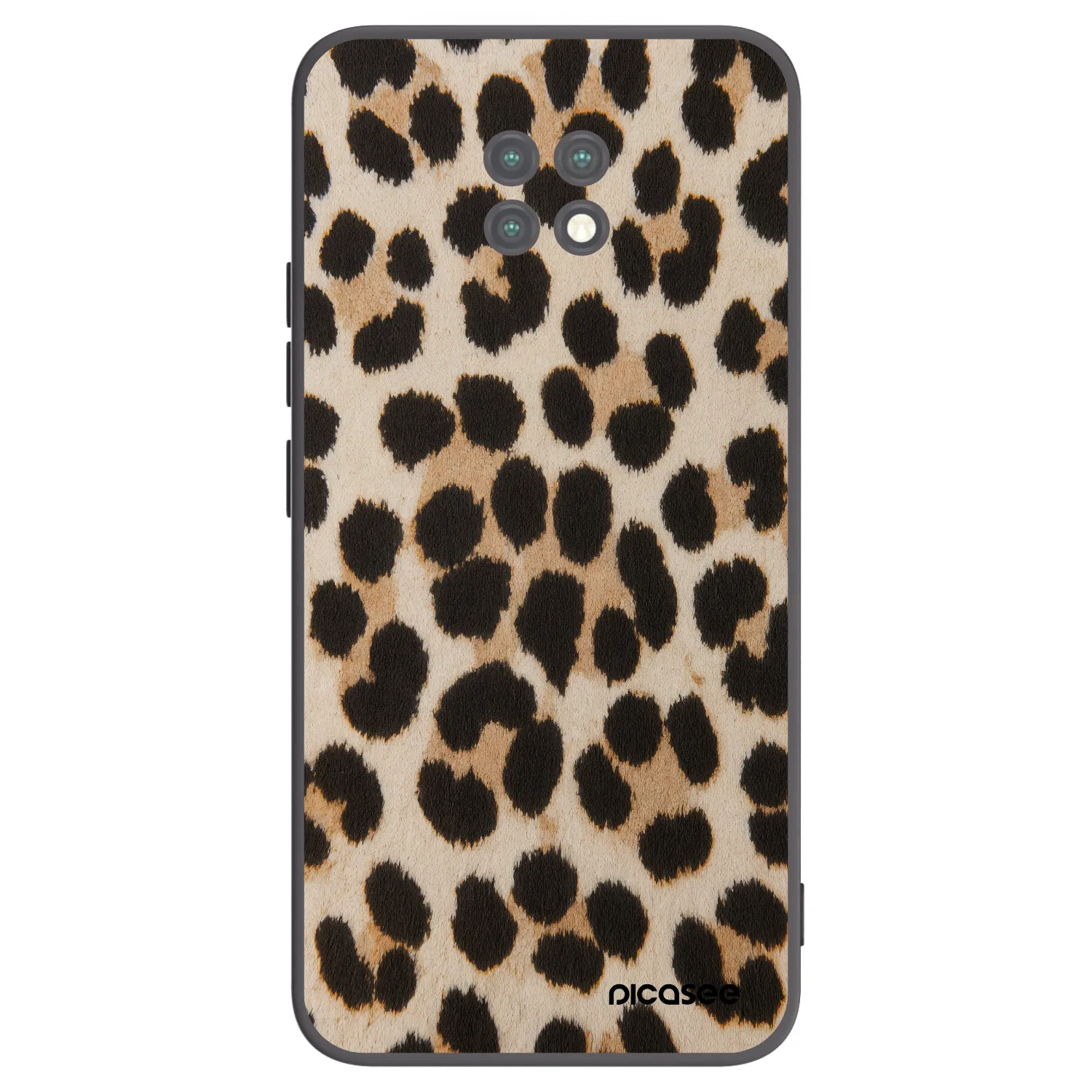 Picasee silikonový černý obal pro Xiaomi Redmi Note 9T - Brown Tiger
