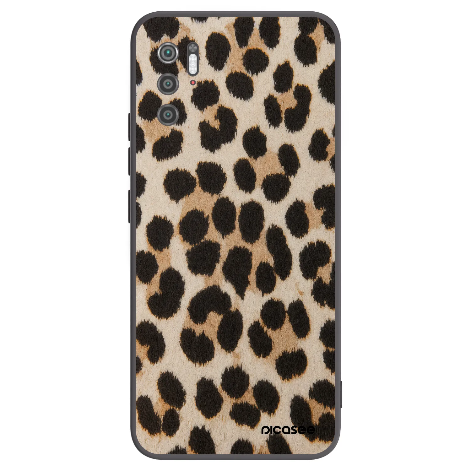 Picasee silikonový černý obal pro Xiaomi Poco M3 Pro 5G - Brown Tiger
