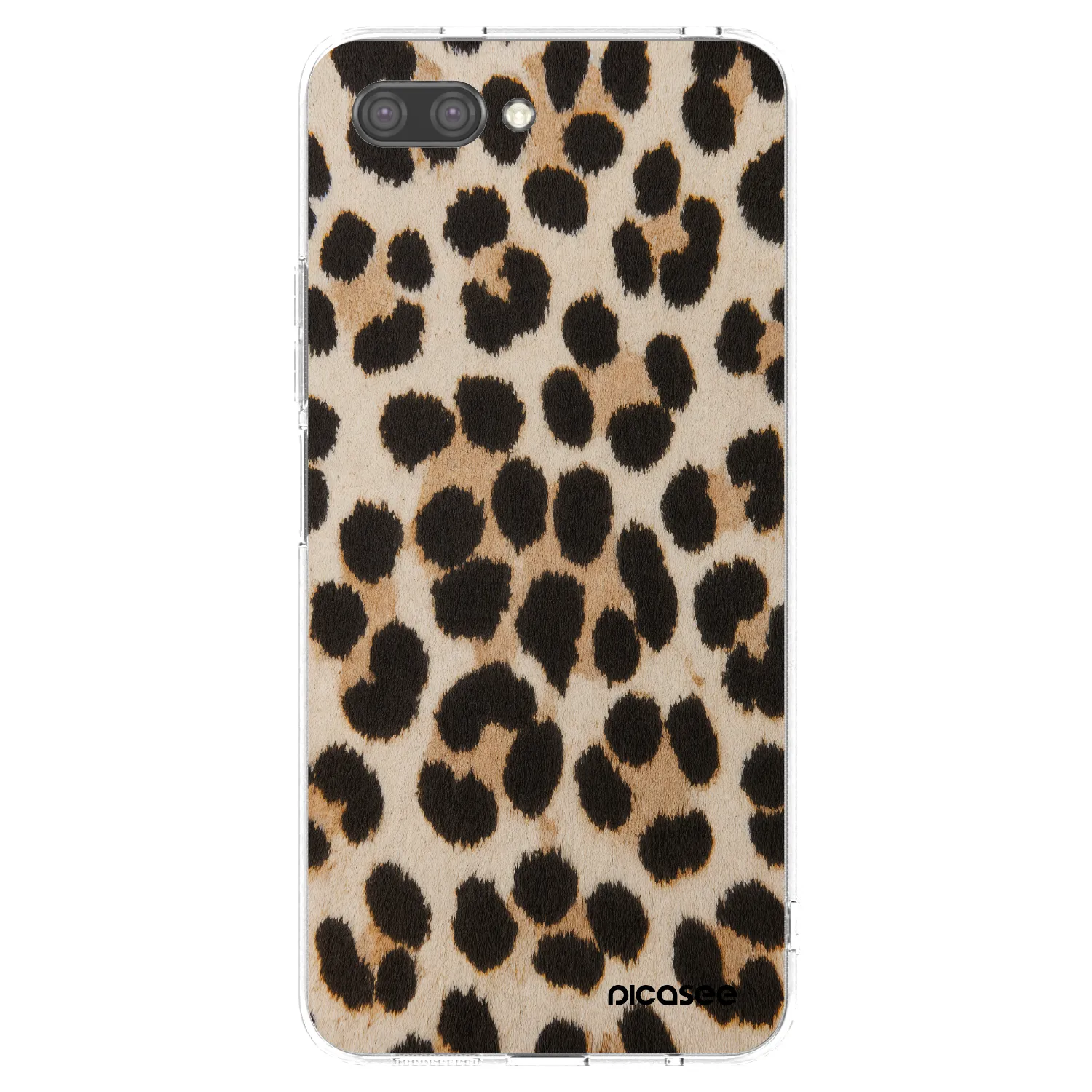Picasee silikonový průhledný obal pro Honor 10 - Brown Tiger
