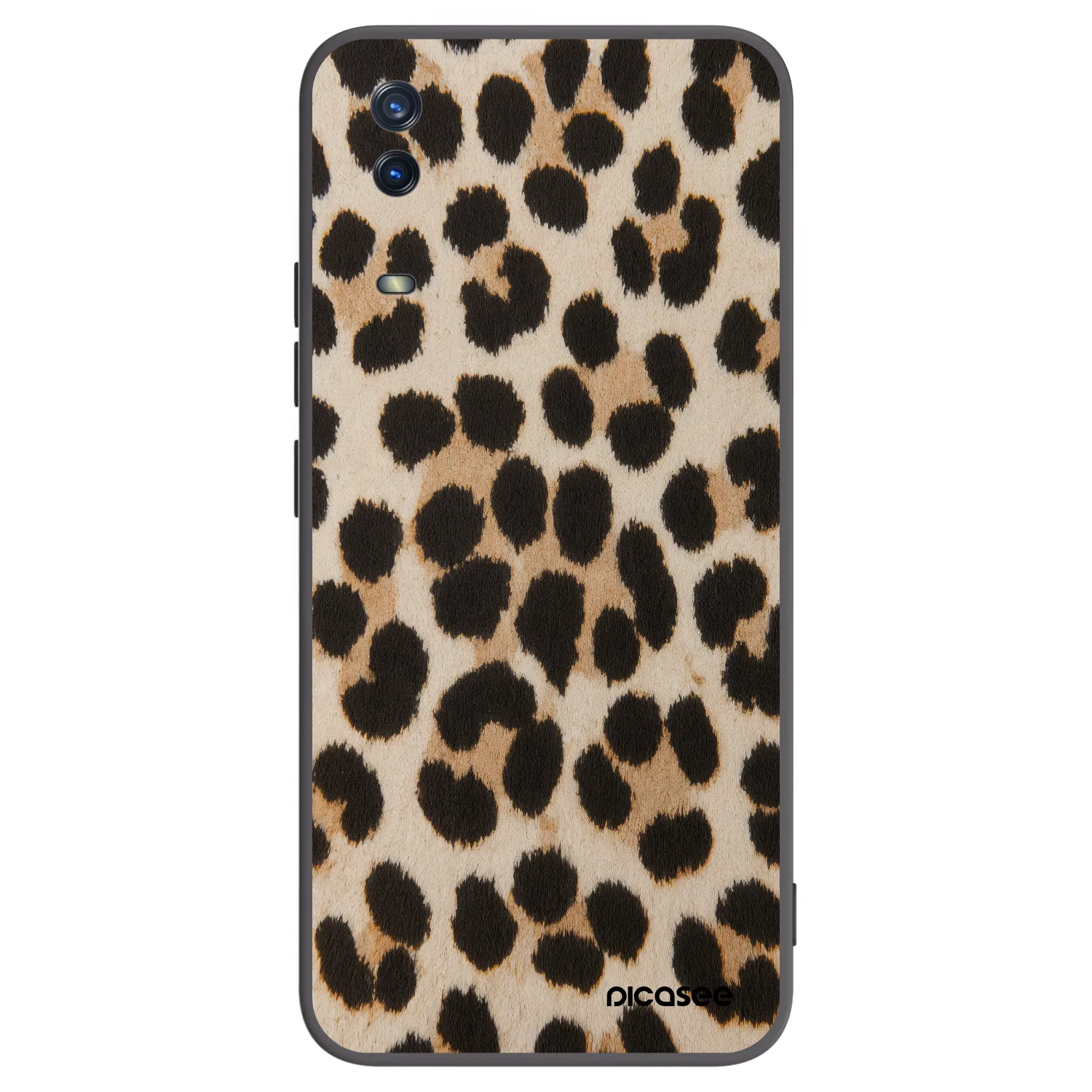 Picasee silikonový černý obal pro Vivo Y11s - Brown Tiger