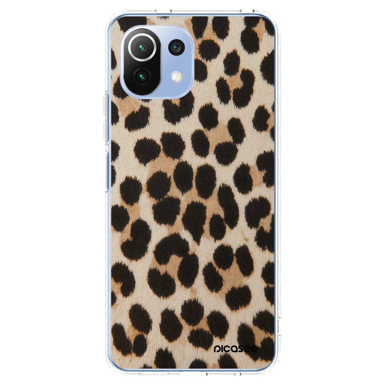 Picasee silikonový průhledný obal pro Xiaomi 11 Lite 5G NE - Brown Tiger