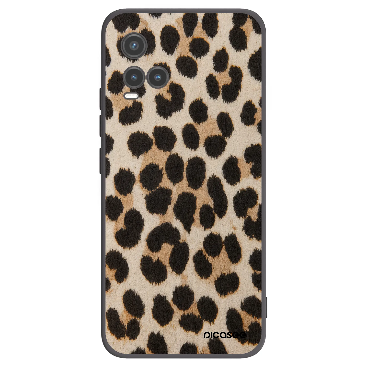 Picasee silikonový černý obal pro Vivo Y33s - Brown Tiger