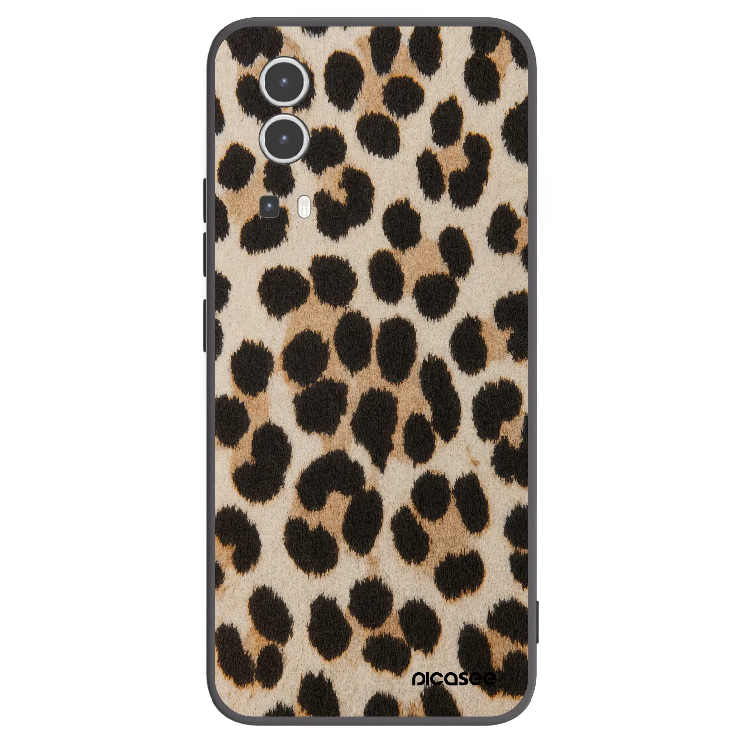 Picasee silikonový černý obal pro Vivo Y72 5G - Brown Tiger