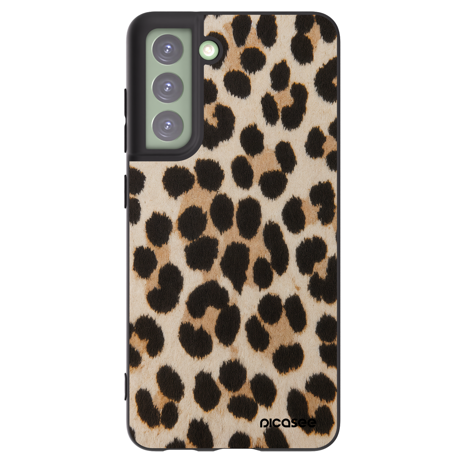 Picasee silikonový černý obal pro Samsung Galaxy S21 FE 5G - Brown Tiger