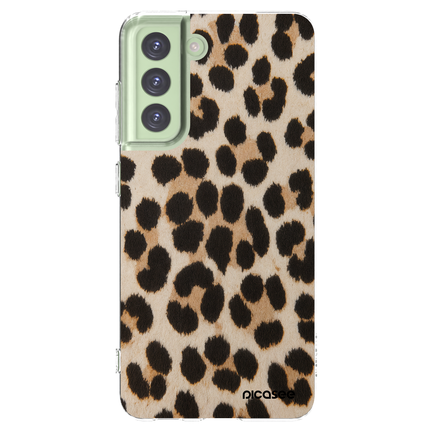 Picasee silikonový průhledný obal pro Samsung Galaxy S21 FE 5G - Brown Tiger