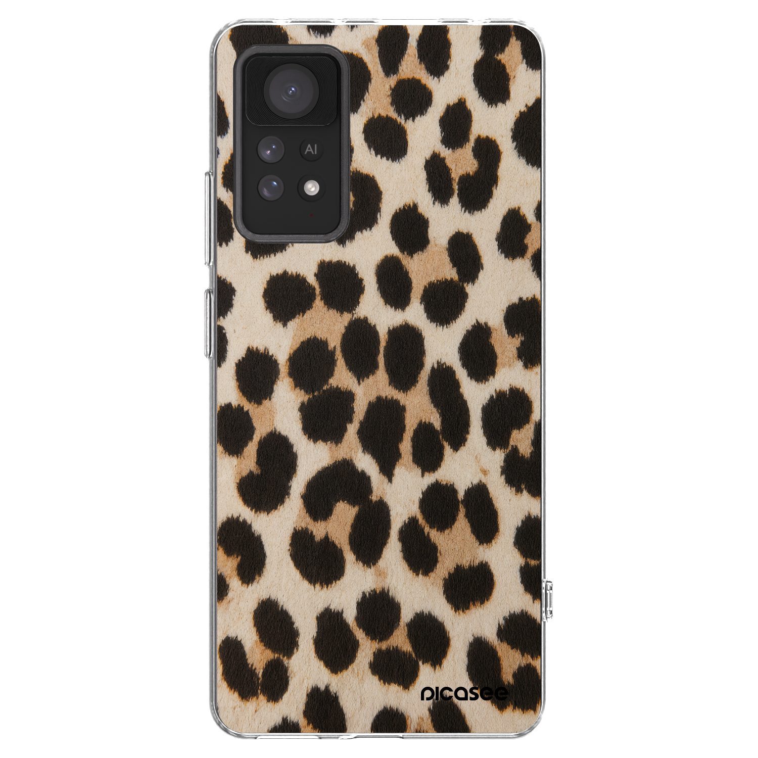Picasee silikonový průhledný obal pro Xiaomi Redmi Note 11 Pro - Brown Tiger