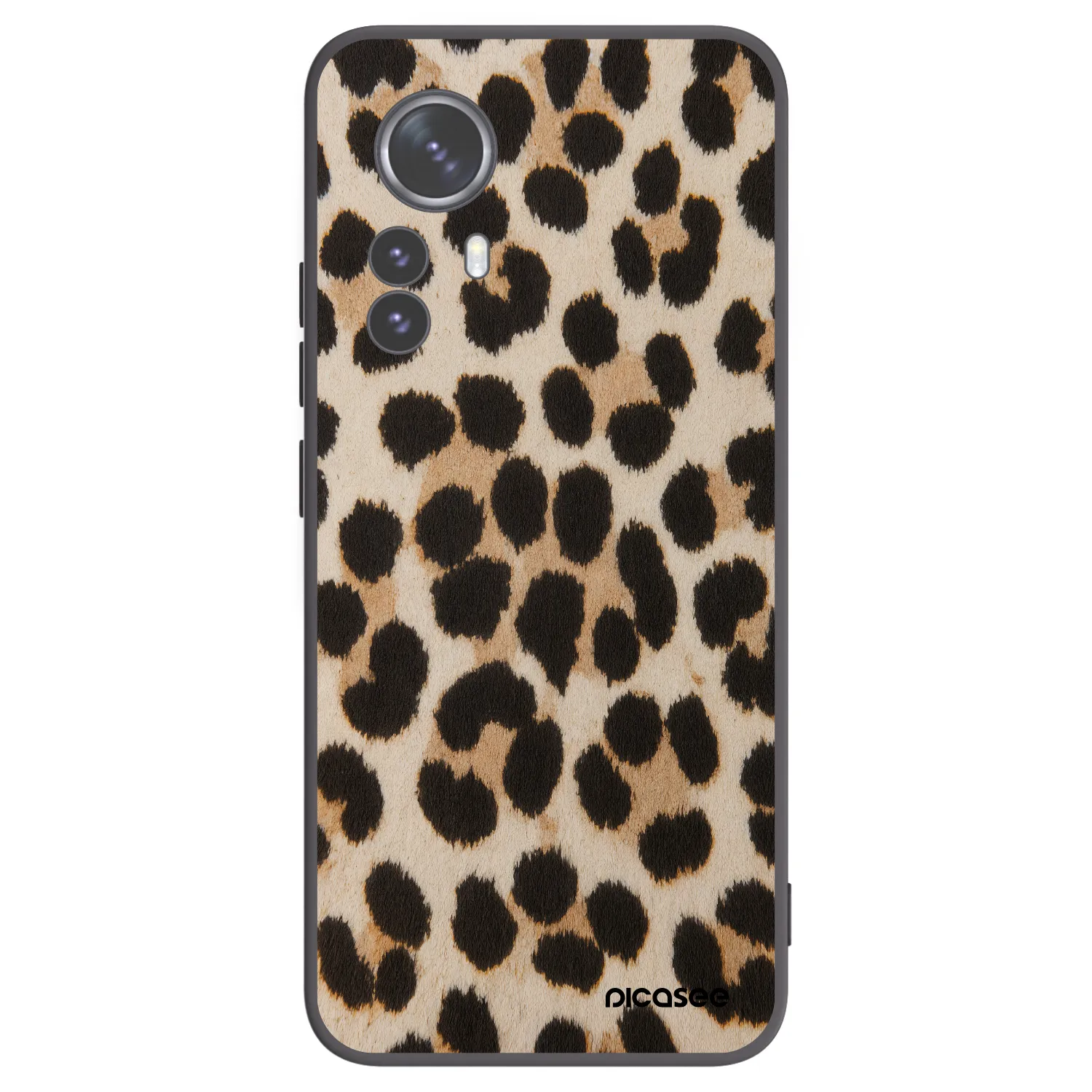 Picasee silikonový černý obal pro Xiaomi 12 Pro - Brown Tiger