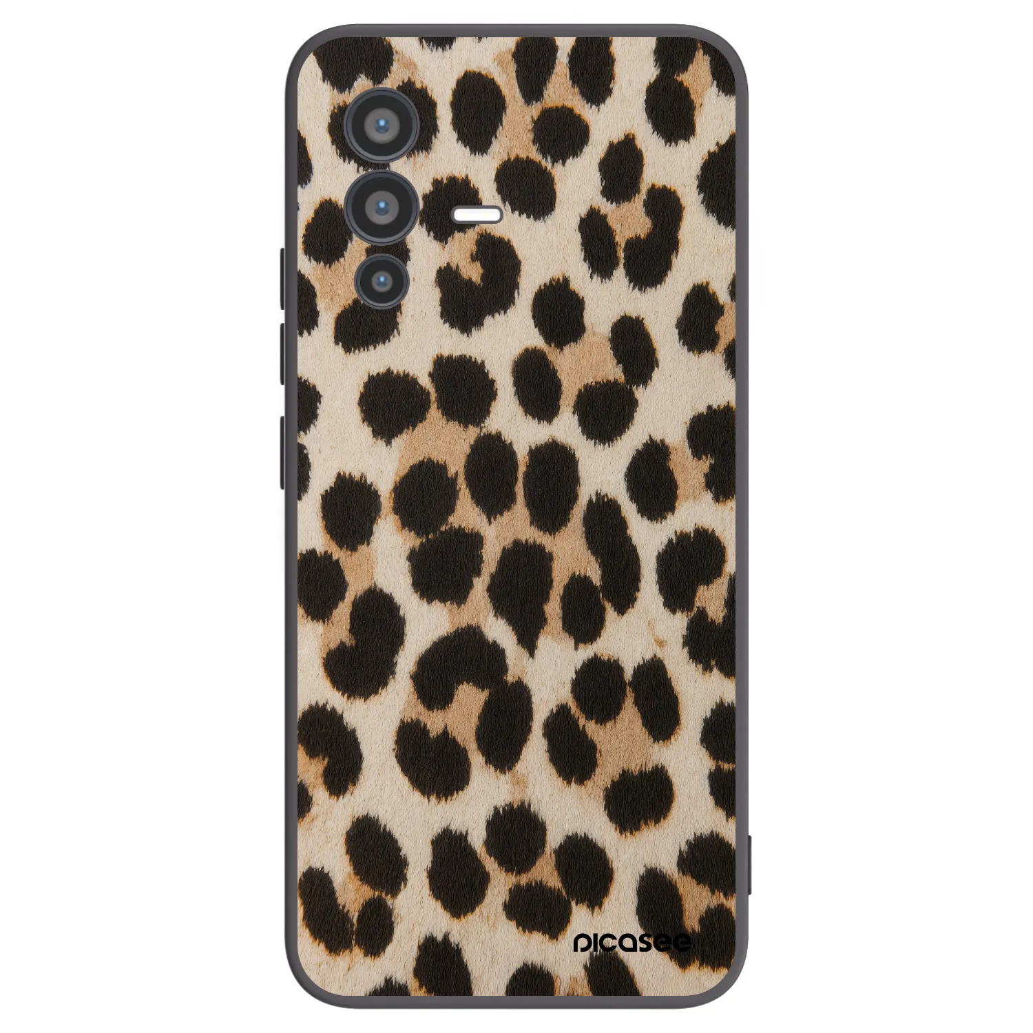 Picasee silikonový černý obal pro Vivo V23 5G - Brown Tiger