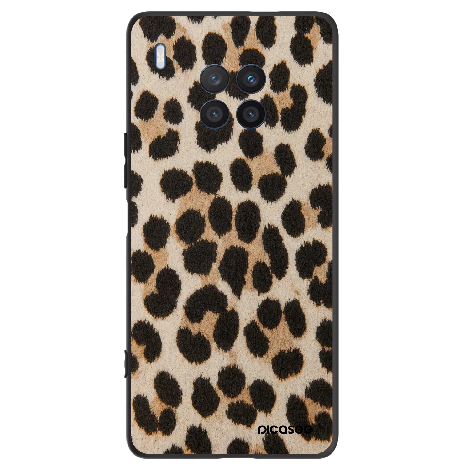 Picasee silikonový černý obal pro Honor 50 Lite - Brown Tiger