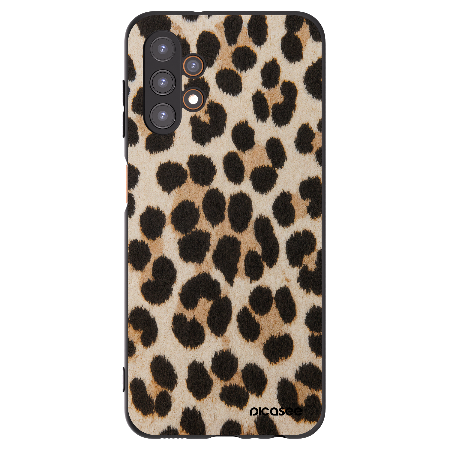 Picasee silikonový černý obal pro Samsung Galaxy A13 4G A135 - Brown Tiger