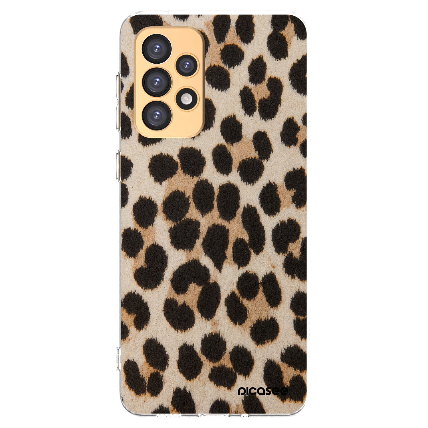 Picasee silikonový průhledný obal pro Samsung Galaxy A33 5G A336 - Brown Tiger