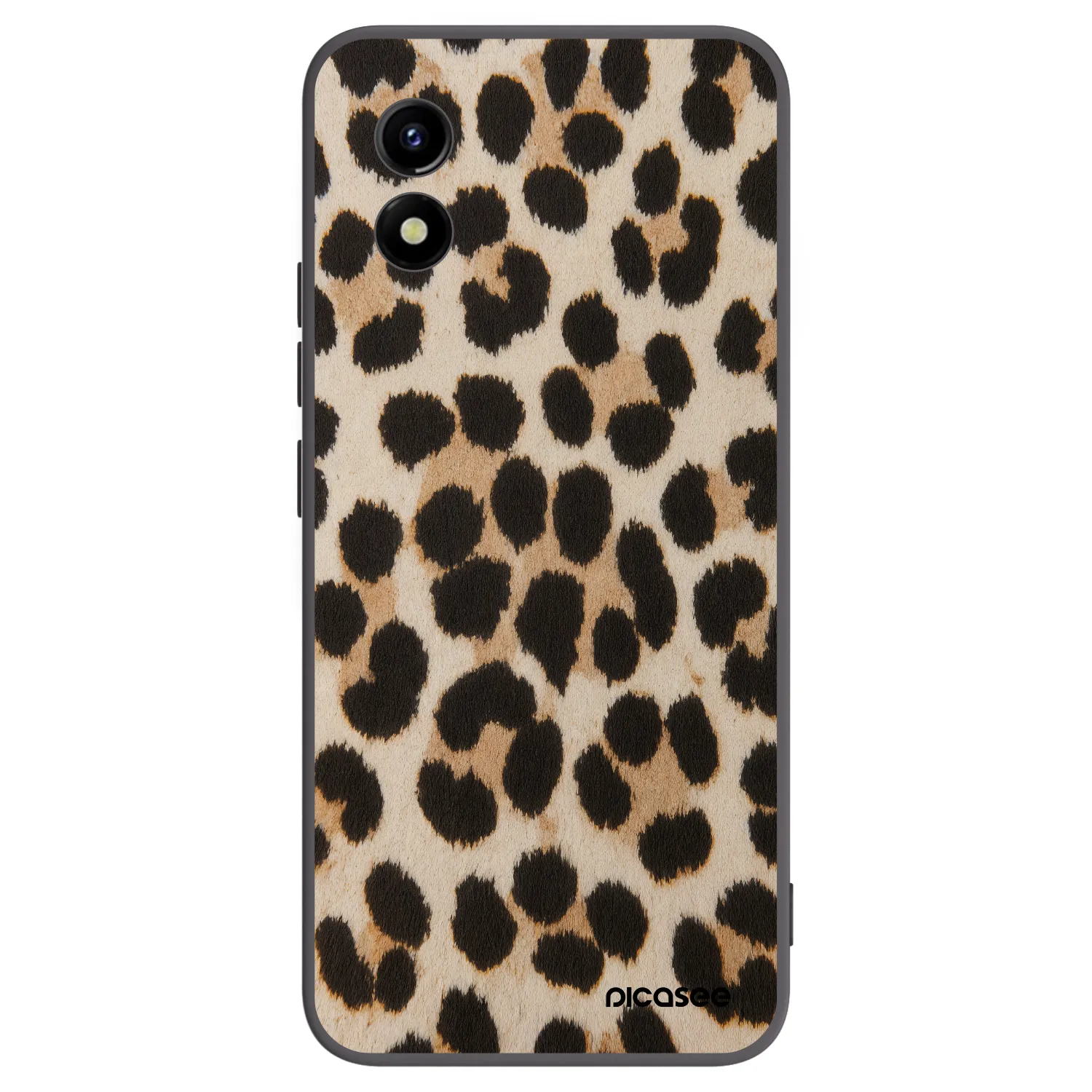 Picasee silikonový černý obal pro Vivo Y01 - Brown Tiger