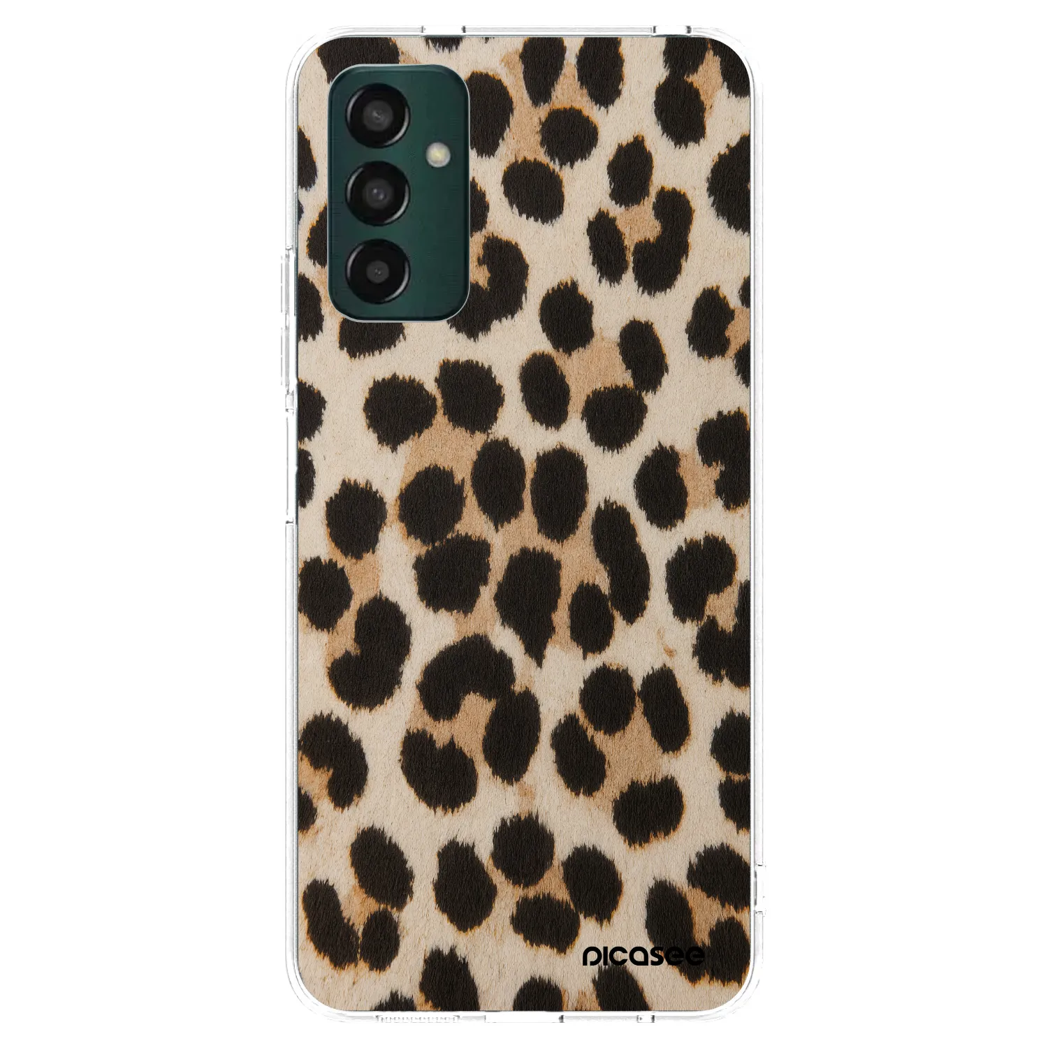Picasee silikonový průhledný obal pro Samsung Galaxy M13 M135F - Brown Tiger