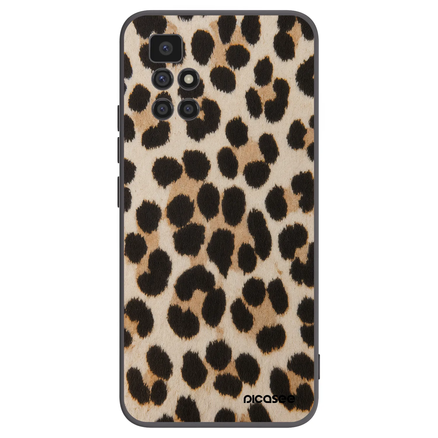Picasee silikonový černý obal pro Xiaomi Redmi 10 (2022) - Brown Tiger