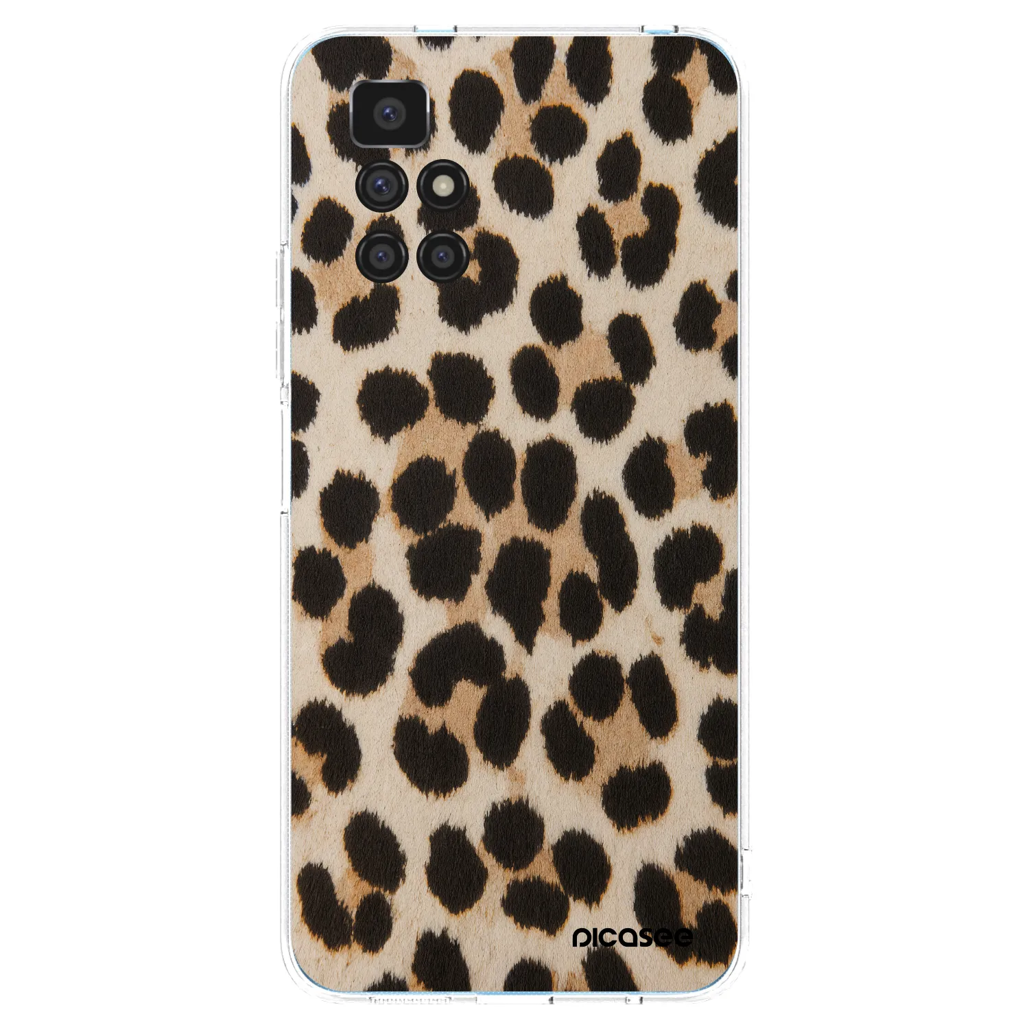 Picasee silikonový průhledný obal pro Xiaomi Redmi 10 (2022) - Brown Tiger