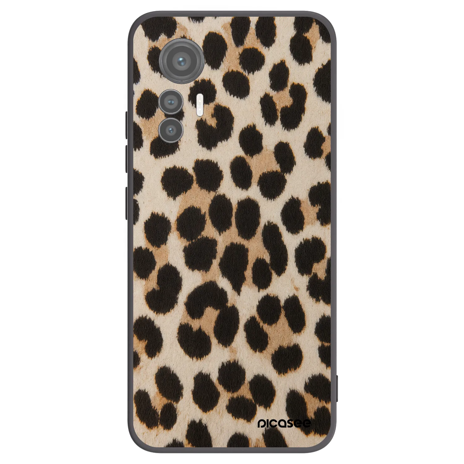 Picasee silikonový černý obal pro Xiaomi 12 Lite - Brown Tiger