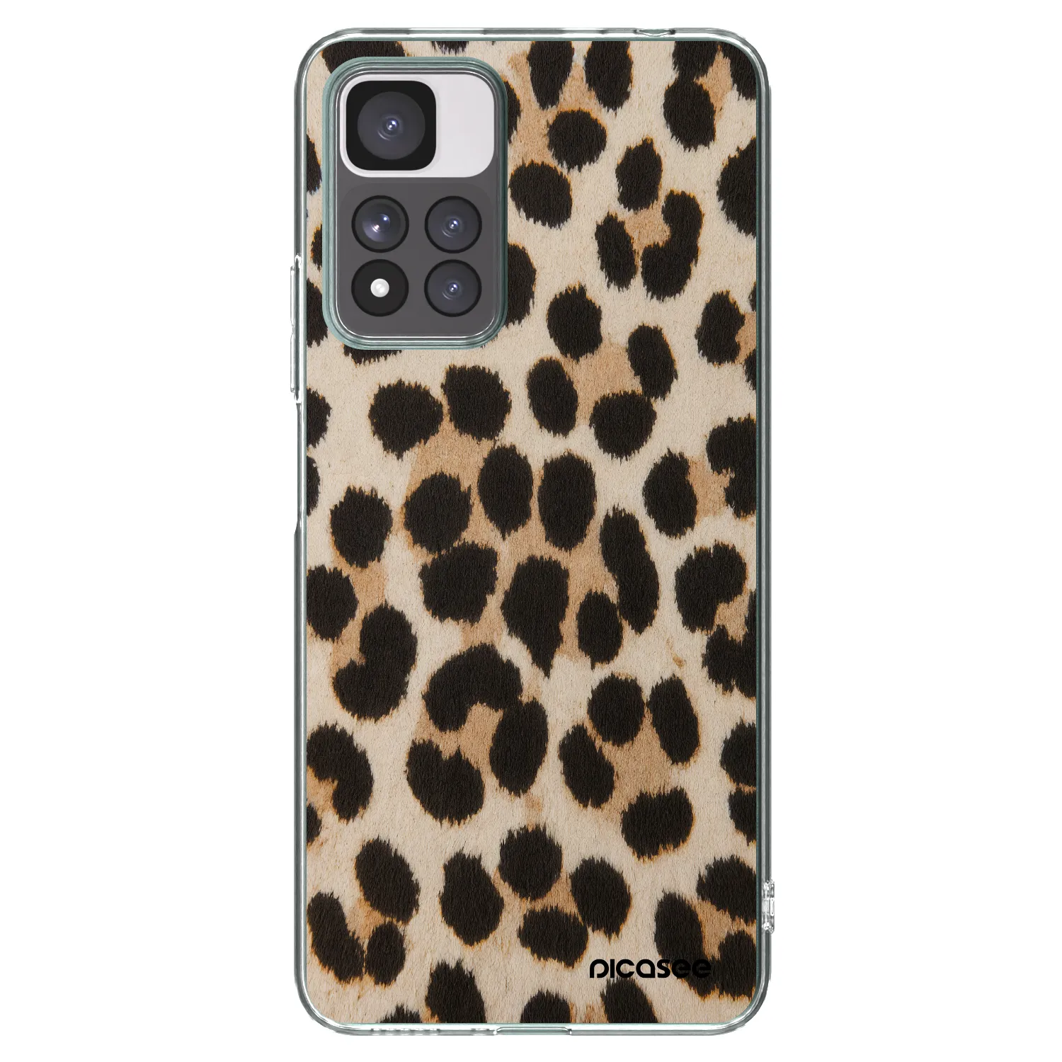 Picasee silikonový průhledný obal pro Xiaomi Redmi Note 11 Pro+ 5G - Brown Tiger