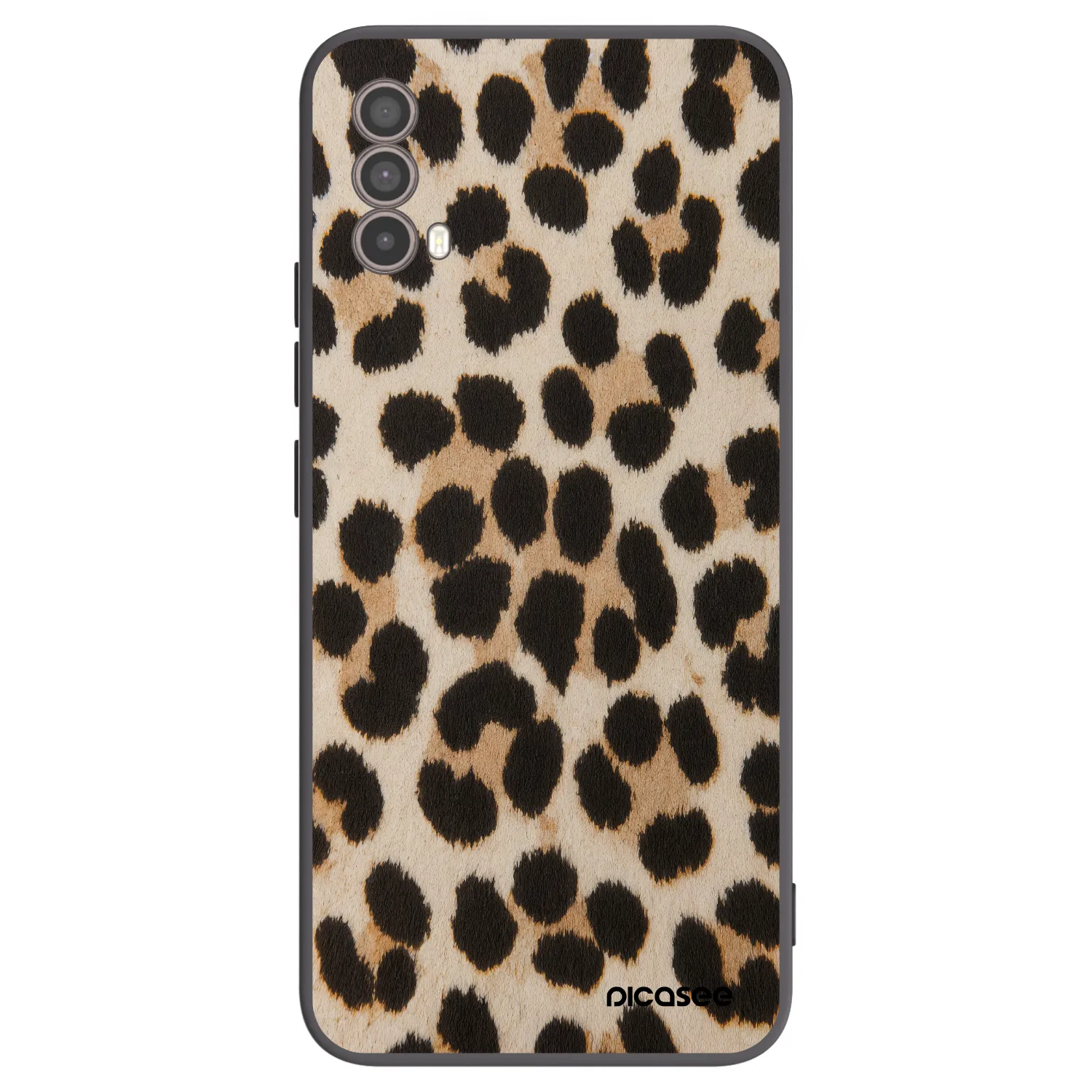 Picasee silikonový černý obal pro Motorola Moto E40 - Brown Tiger
