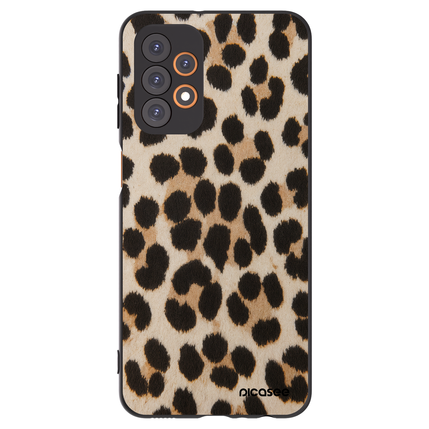 Picasee silikonový černý obal pro Samsung Galaxy A23 A235F 4G - Brown Tiger