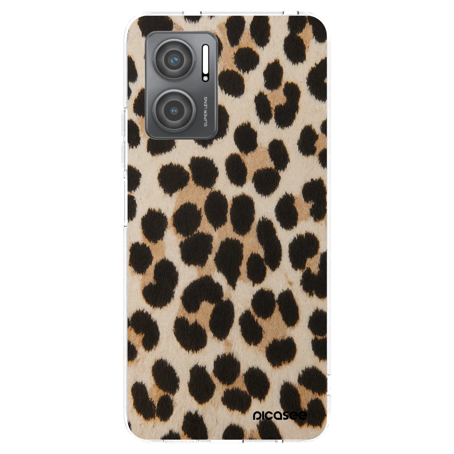 Picasee silikonový průhledný obal pro Xiaomi Redmi 10 5G - Brown Tiger