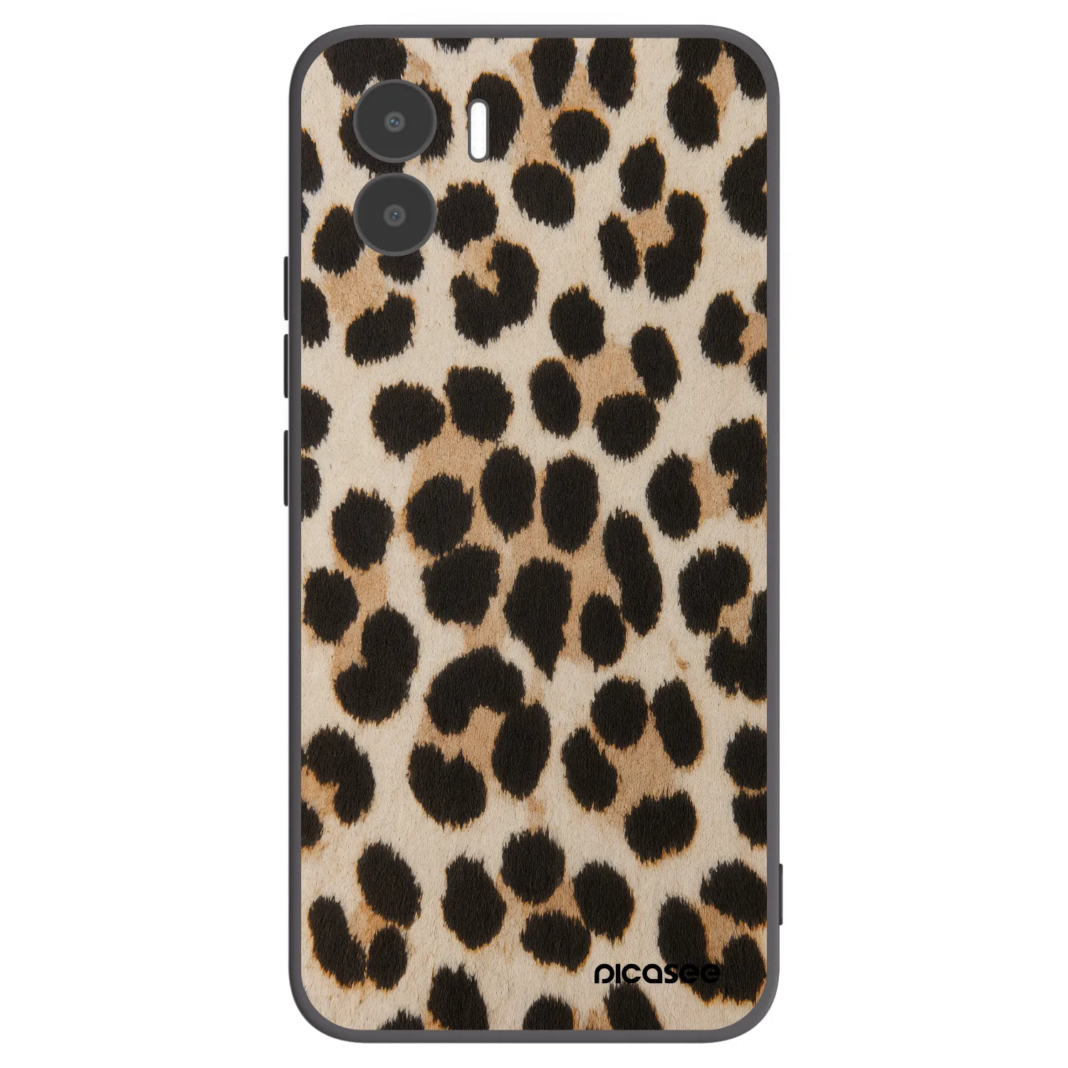 Picasee silikonový černý obal pro Xiaomi Redmi A1 - Brown Tiger