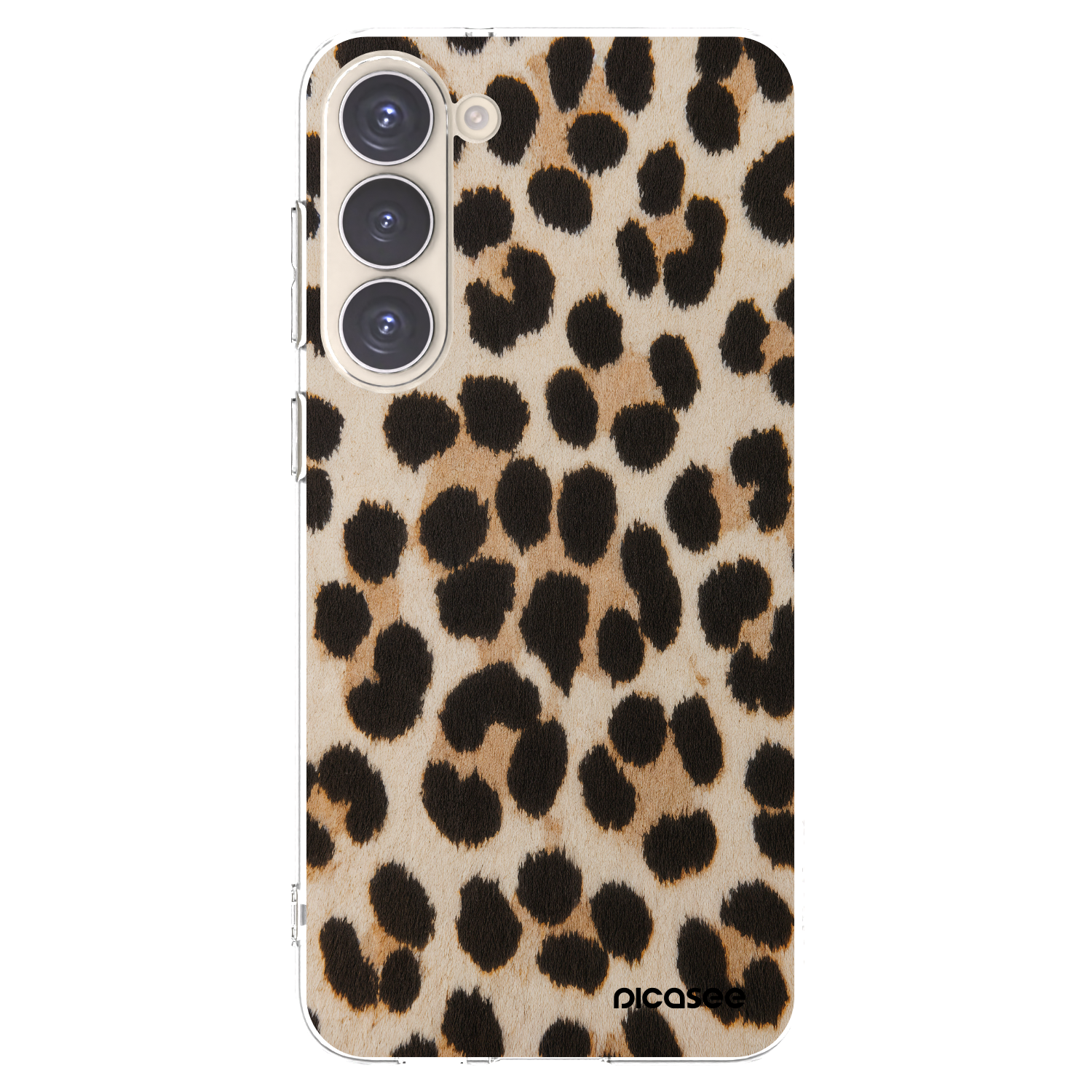 Picasee silikonový průhledný obal pro Samsung Galaxy S23+ 5G - Brown Tiger