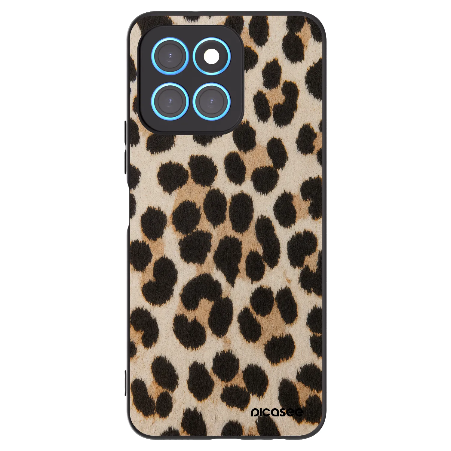 Picasee silikonový černý obal pro Honor X6 - Brown Tiger
