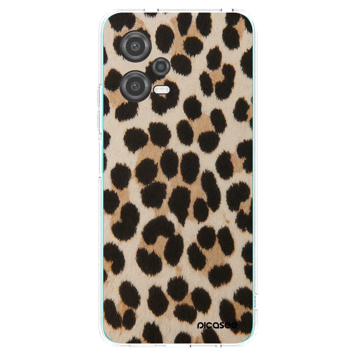 Picasee silikonový průhledný obal pro Xiaomi Poco X5 - Brown Tiger