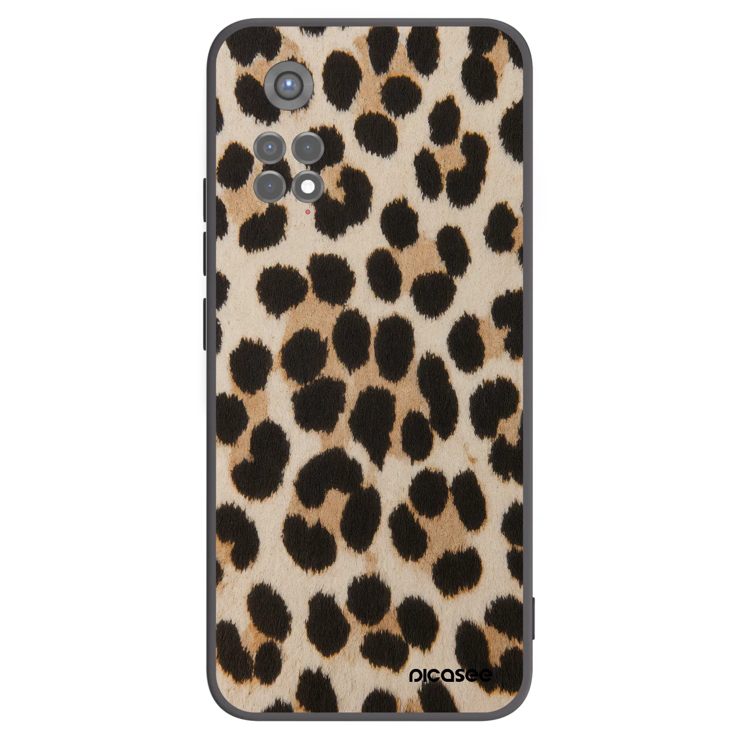 Picasee silikonový černý obal pro Xiaomi Redmi Note 11S 5G - Brown Tiger