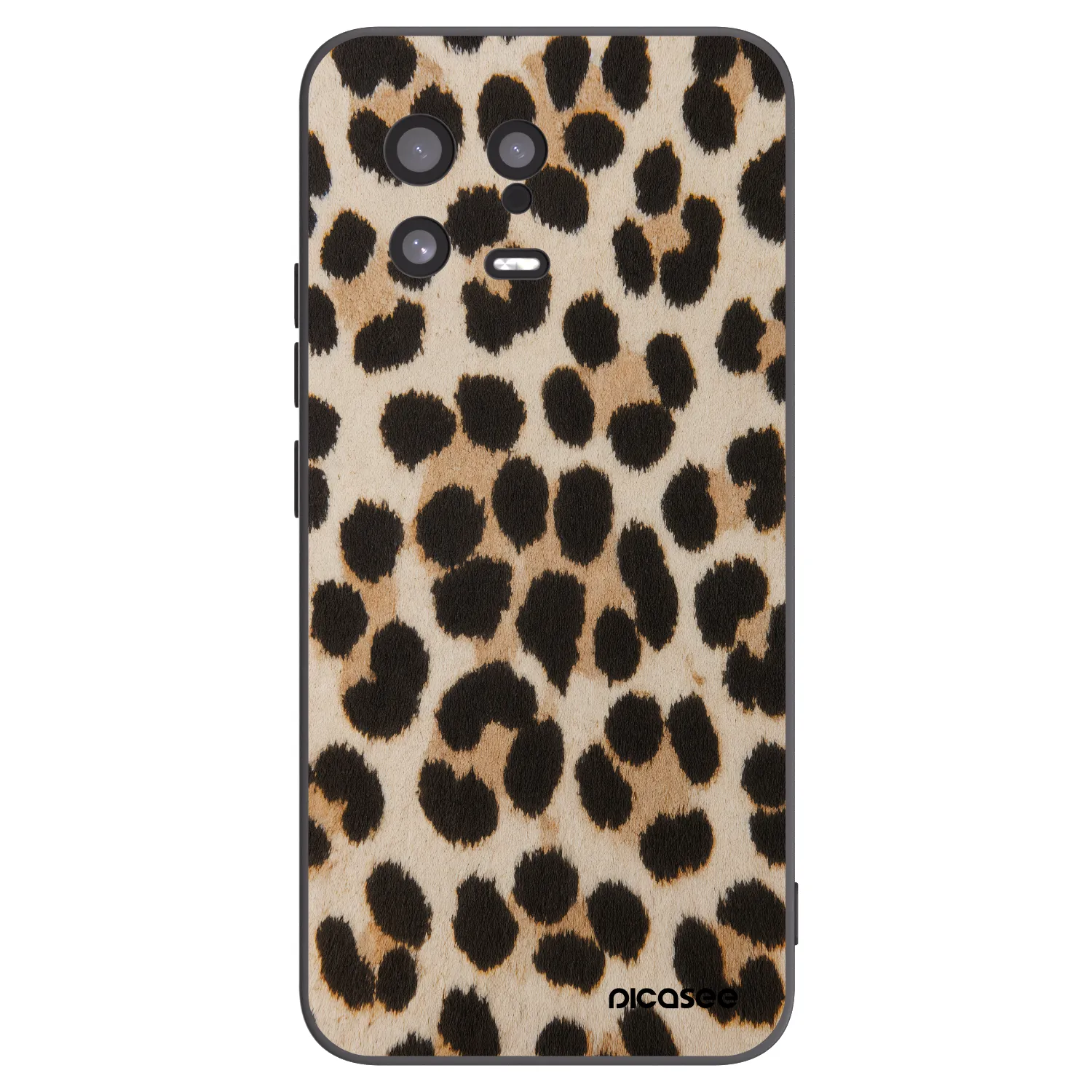 Picasee silikonový černý obal pro Xiaomi 13 - Brown Tiger