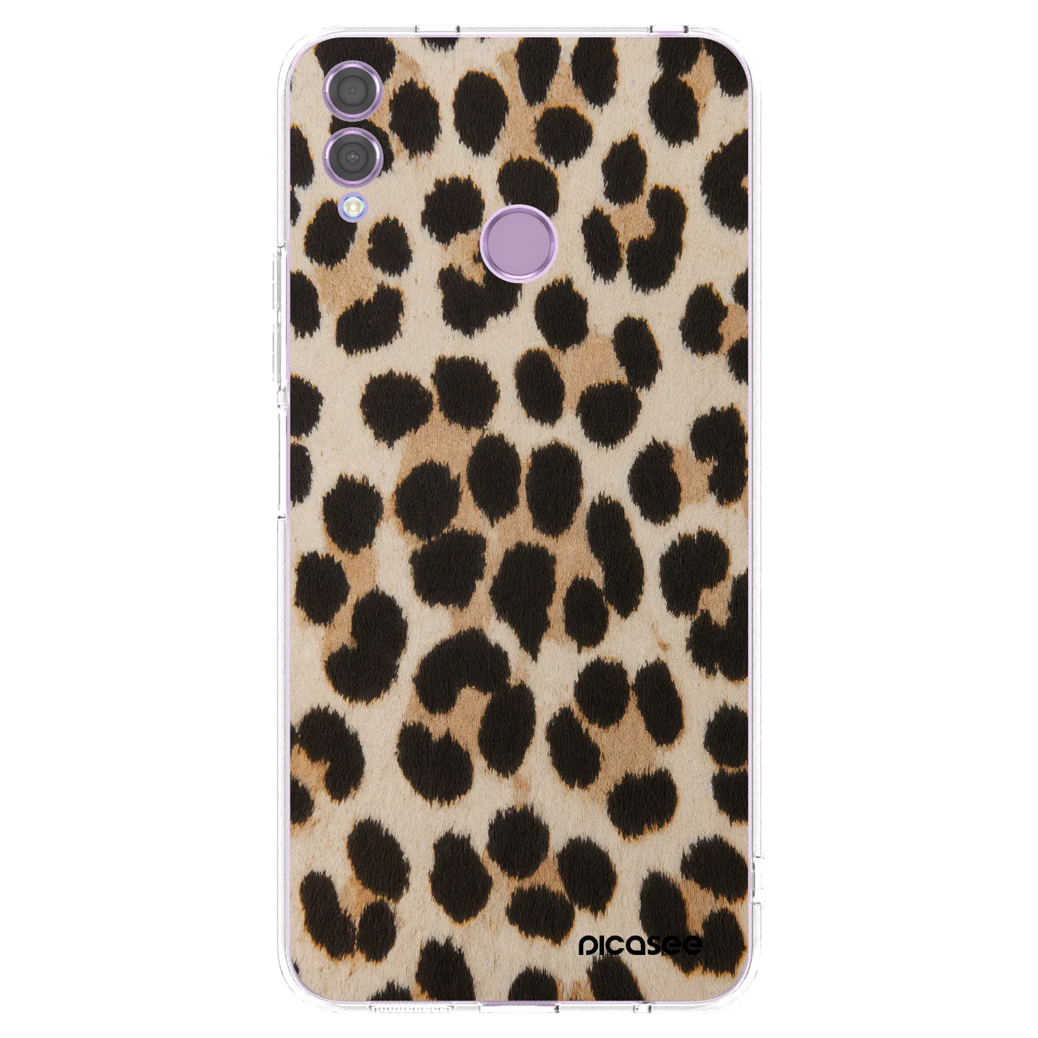 Picasee silikonový průhledný obal pro Honor 8X - Brown Tiger