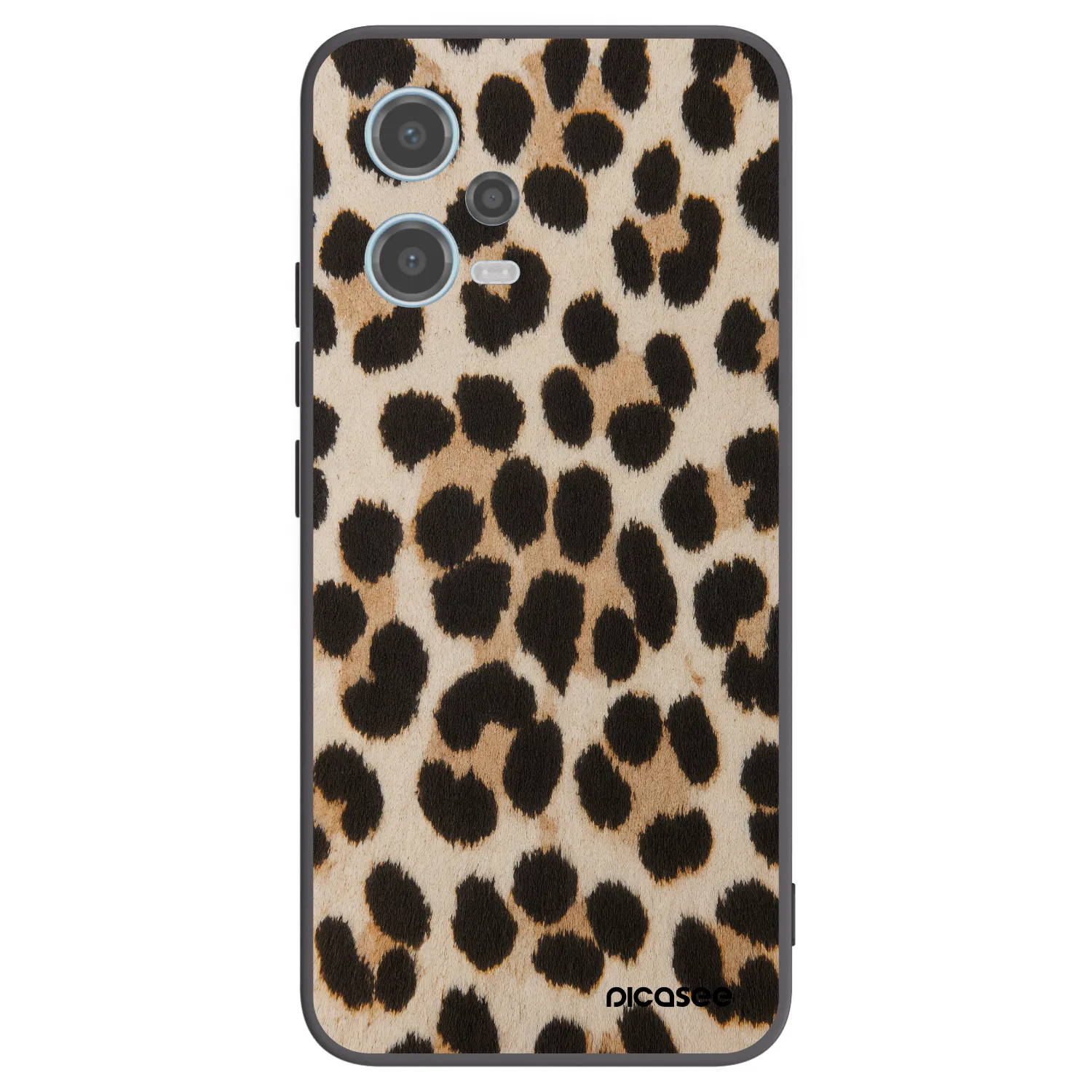 Picasee silikonový černý obal pro Xiaomi Redmi Note 12 5G - Brown Tiger