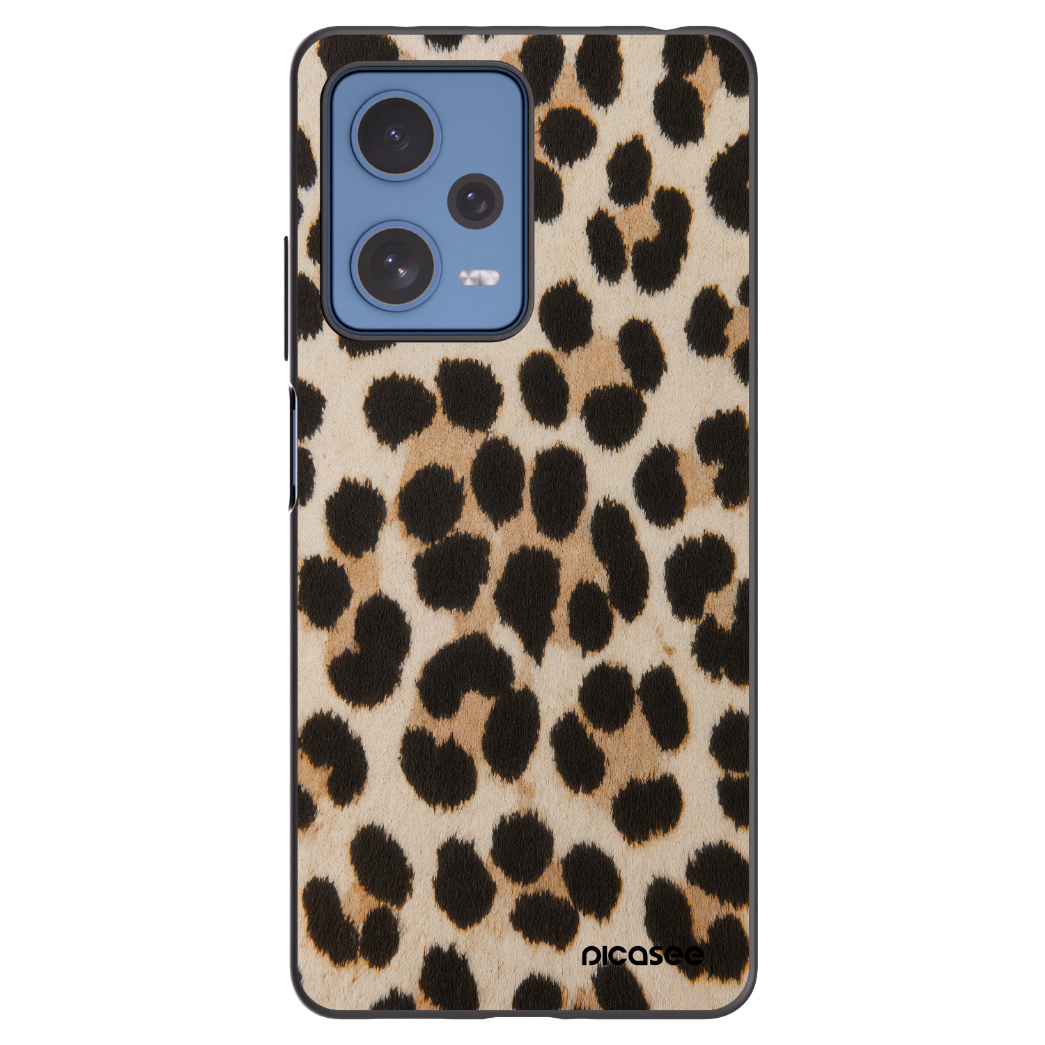 Picasee silikonový černý obal pro Xiaomi Redmi Note 12 Pro 5G - Brown Tiger