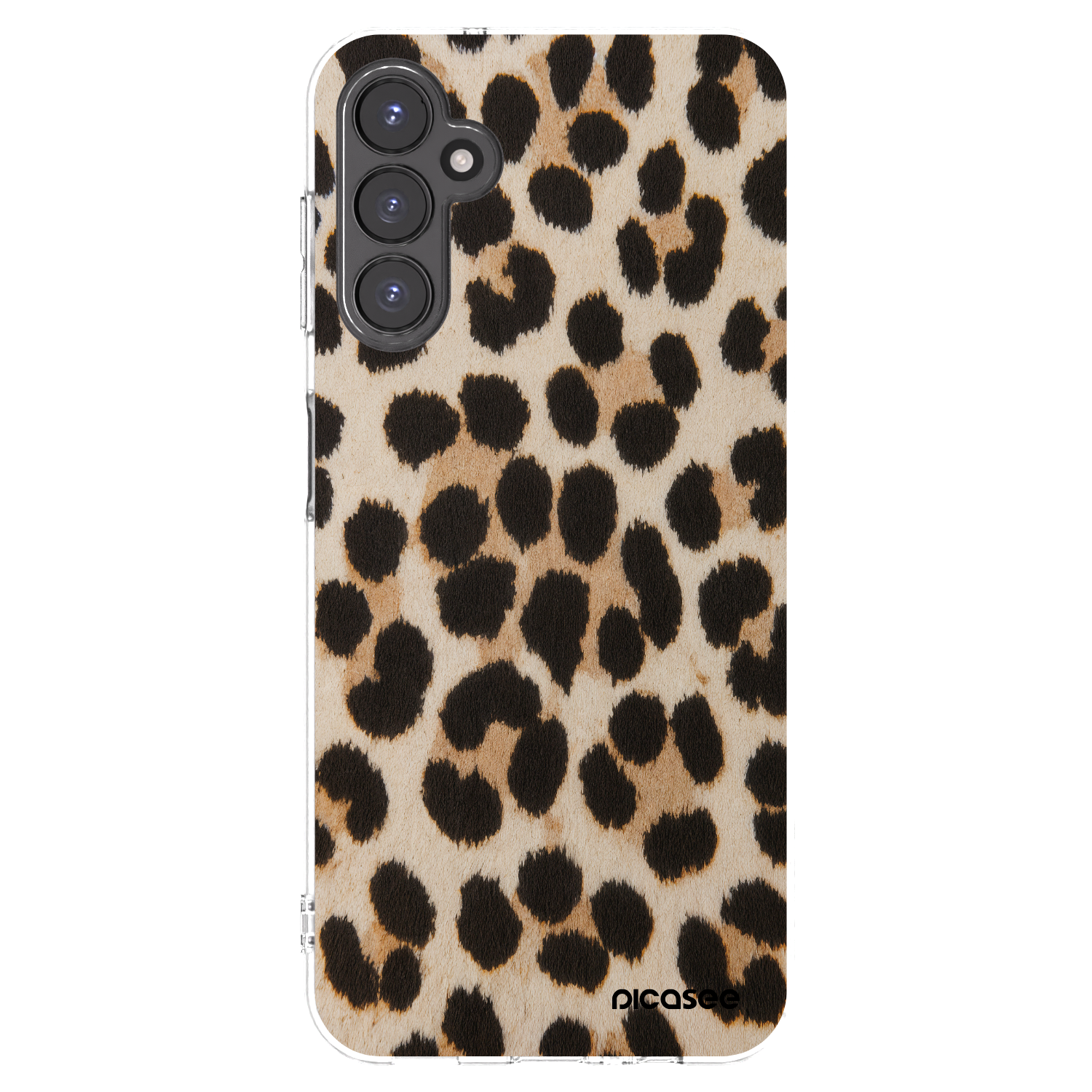 Picasee silikonový průhledný obal pro Samsung Galaxy A14 4G A145R - Brown Tiger