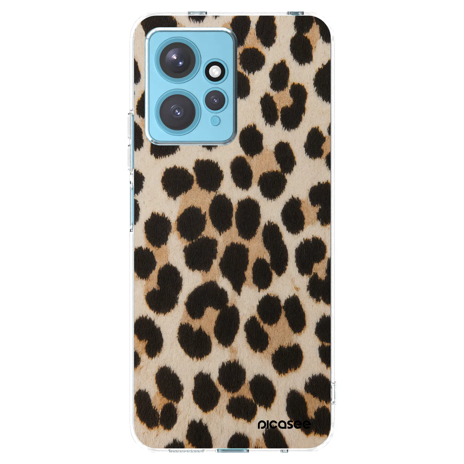 Picasee silikonový průhledný obal pro Xiaomi Redmi Note 12 4G - Brown Tiger