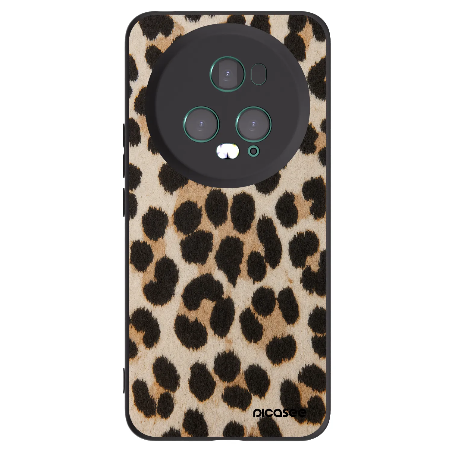 Picasee silikonový černý obal pro Honor Magic5 Pro - Brown Tiger