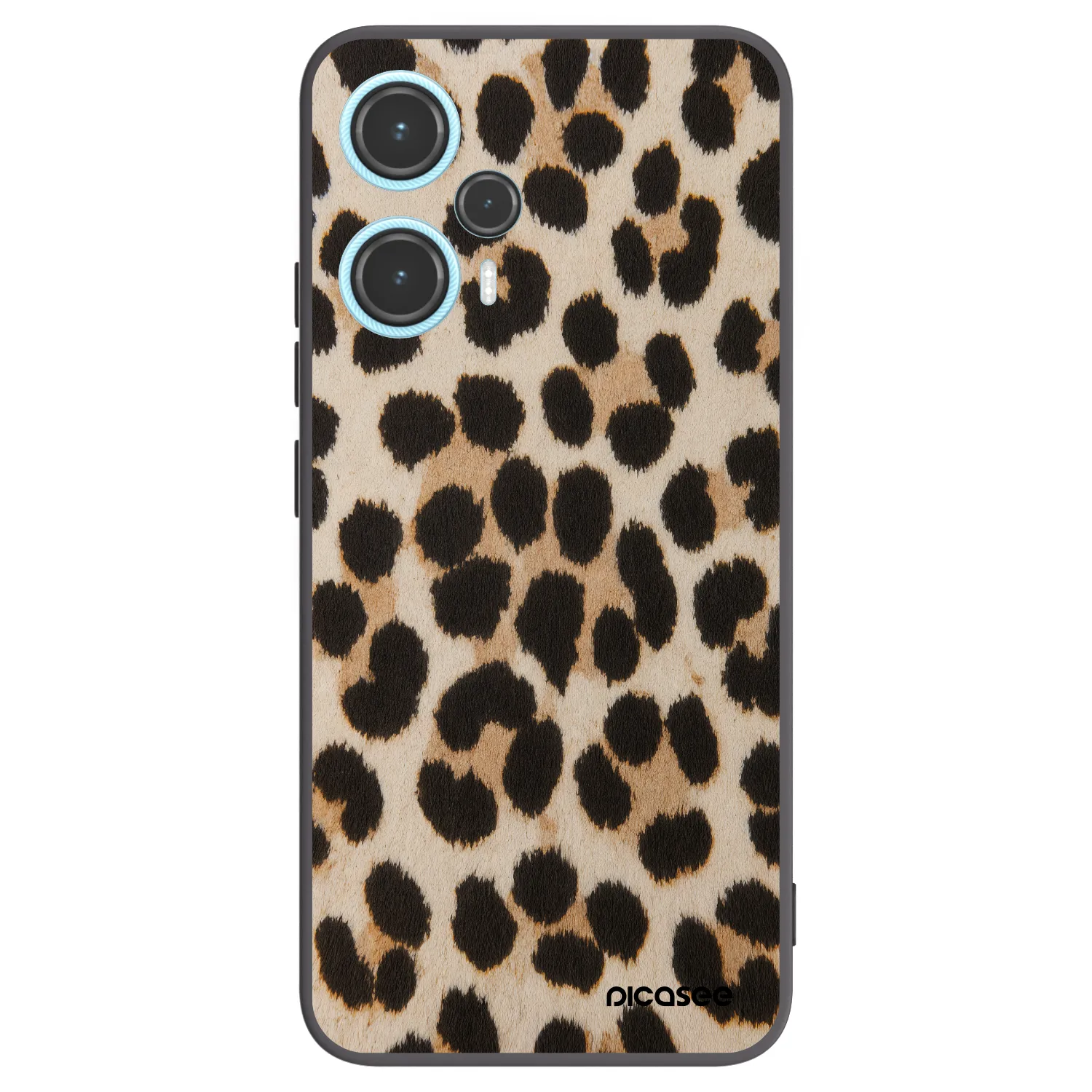 Picasee silikonový černý obal pro Xiaomi Poco F5 - Brown Tiger