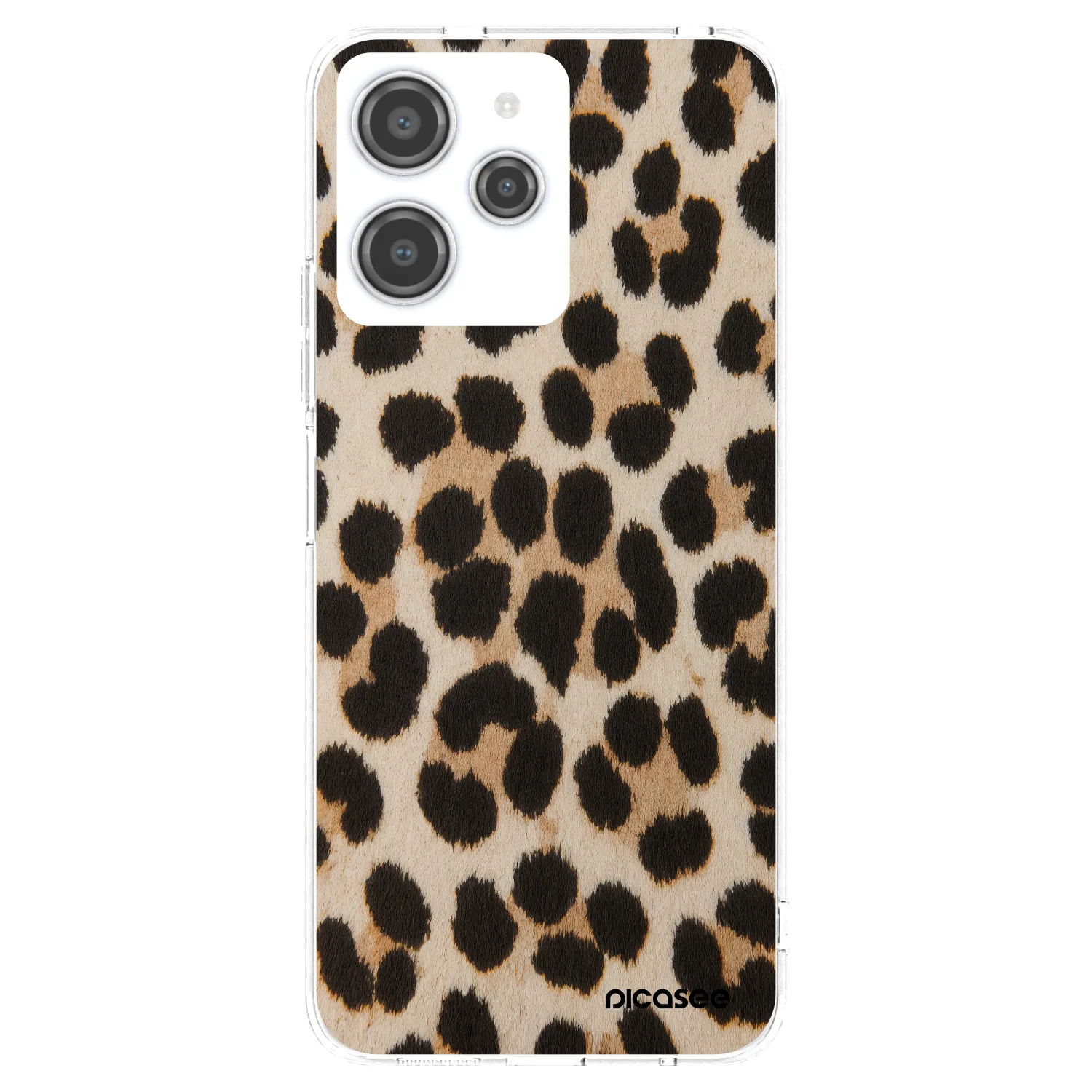 Picasee silikonový průhledný obal pro Xiaomi Redmi 12 4G - Brown Tiger