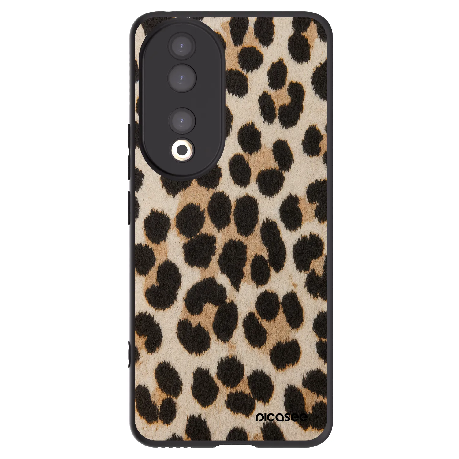 Picasee silikonový černý obal pro Honor 90 5G - Brown Tiger