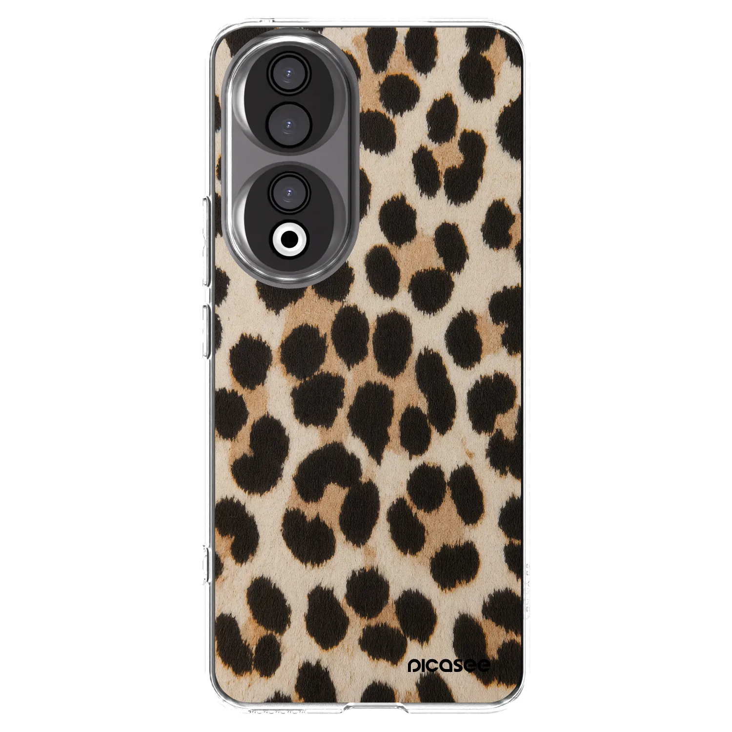 Picasee silikonový průhledný obal pro Honor 90 5G - Brown Tiger