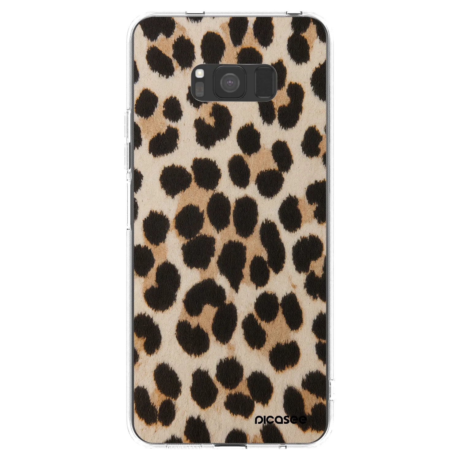 Picasee silikonový průhledný obal pro Samsung Galaxy S8 G950F - Brown Tiger