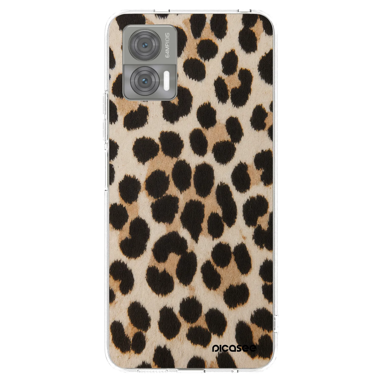 Picasee silikonový průhledný obal pro Motorola Edge 30 Neo - Brown Tiger