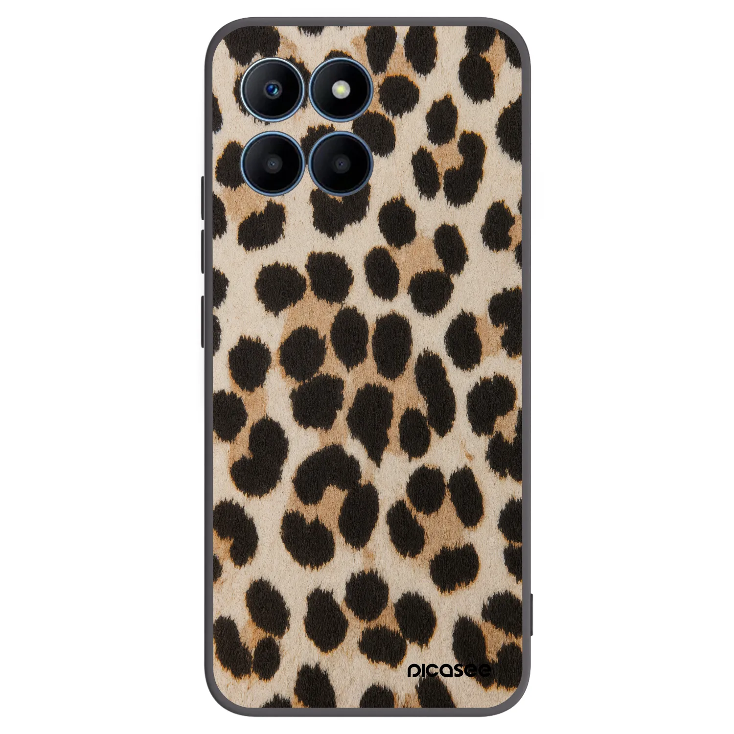 Picasee silikonový černý obal pro Honor 70 Lite - Brown Tiger