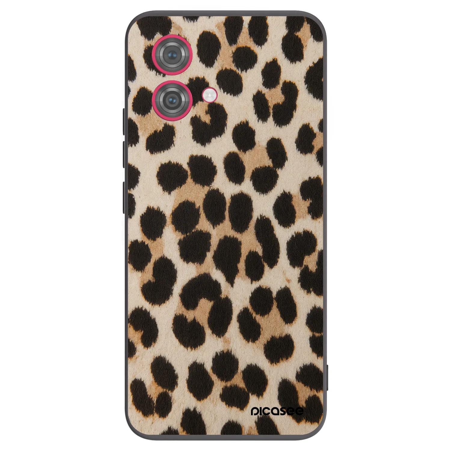 Picasee silikonový černý obal pro Motorola Moto G84 5G - Brown Tiger