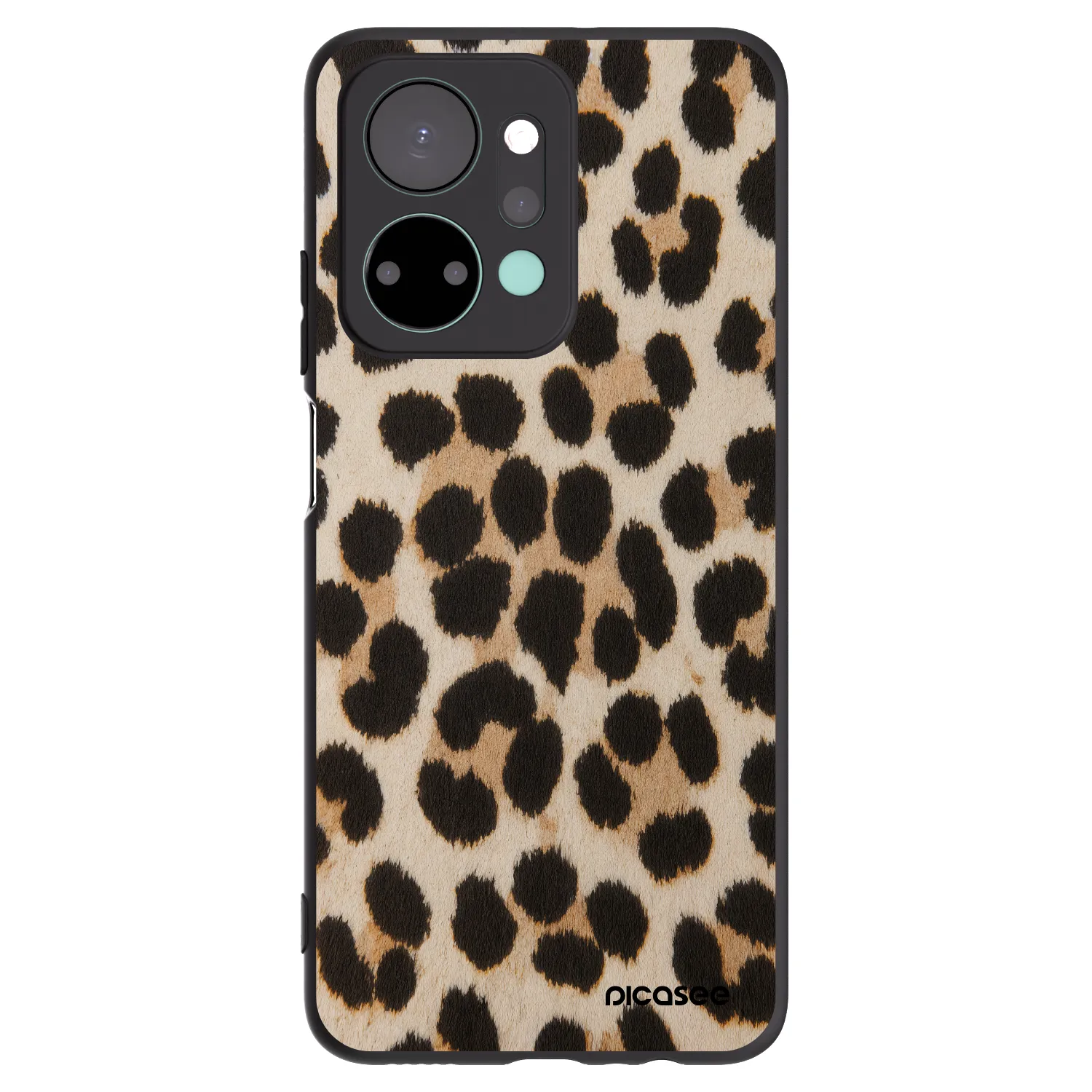 Picasee silikonový černý obal pro Honor X7a - Brown Tiger