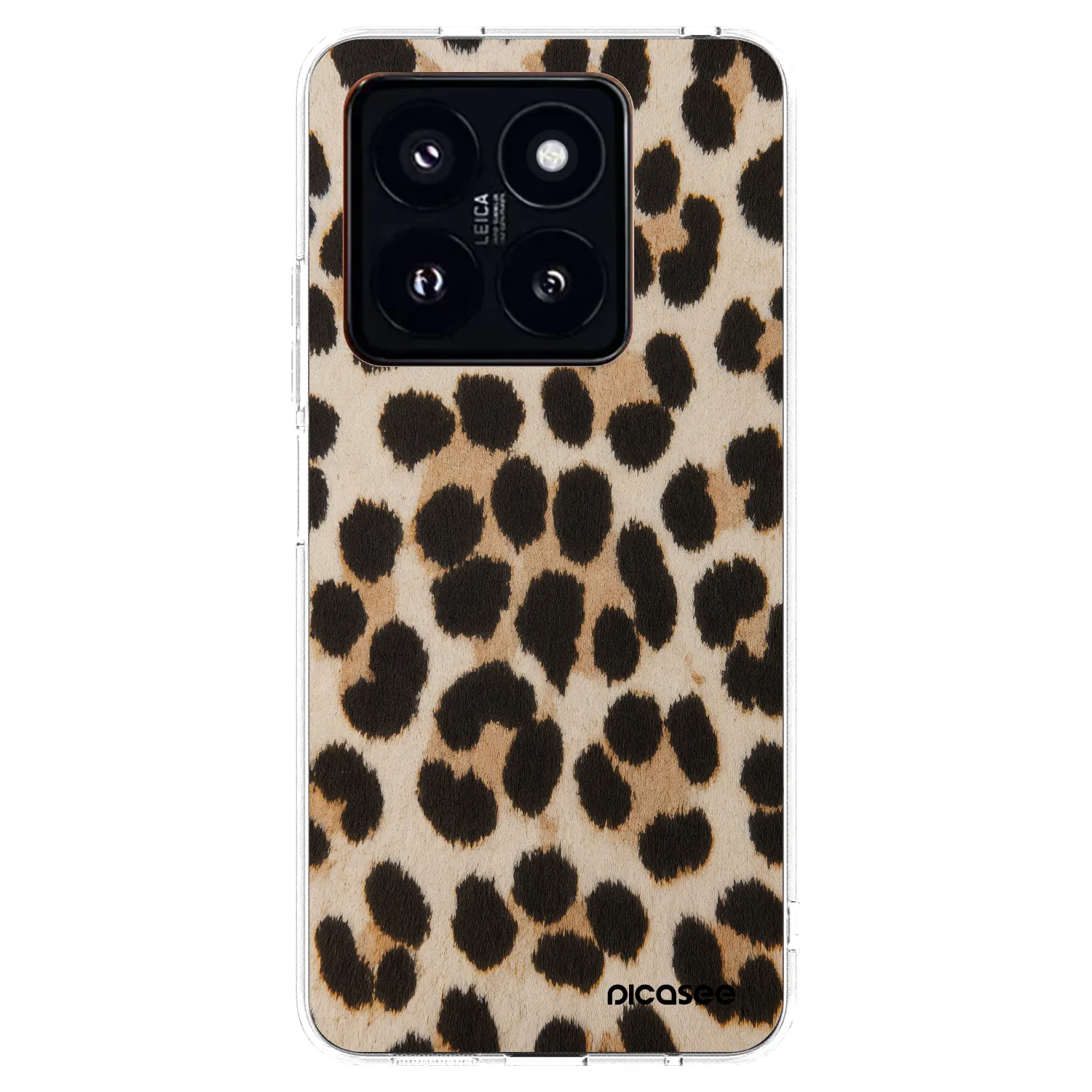 Picasee silikonový průhledný obal pro Xiaomi 14 Pro - Brown Tiger