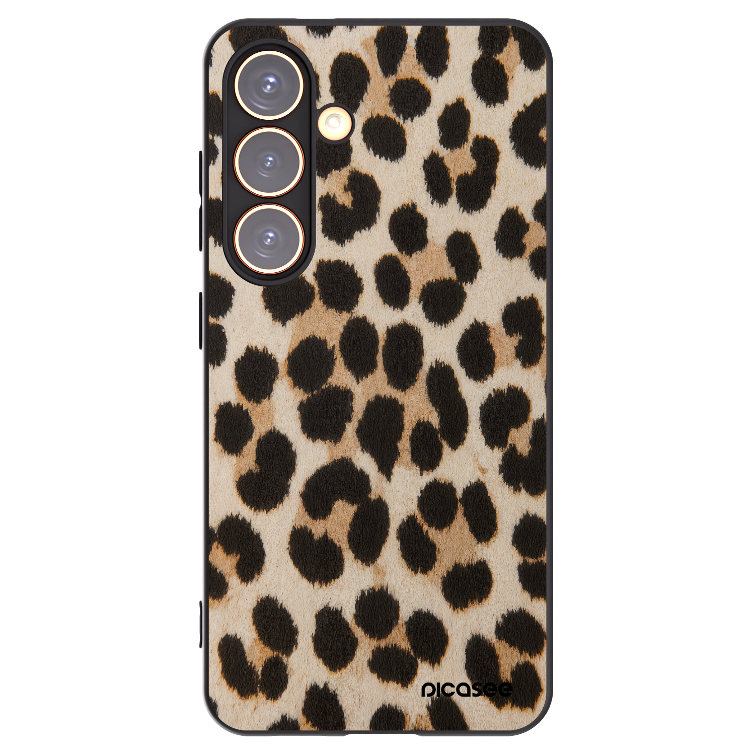 Picasee silikonový černý obal pro Samsung Galaxy S24 S921B 5G - Brown Tiger