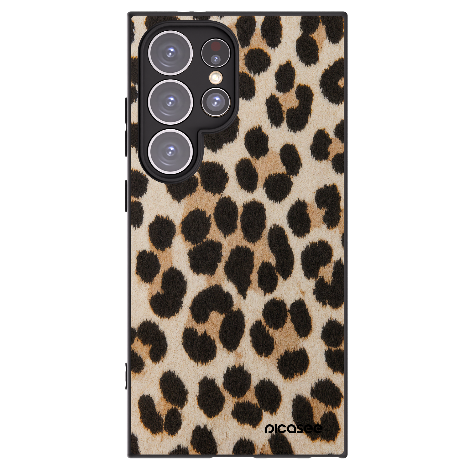 Picasee silikonový černý obal pro Samsung Galaxy S24 Ultra S928B 5G - Brown Tiger
