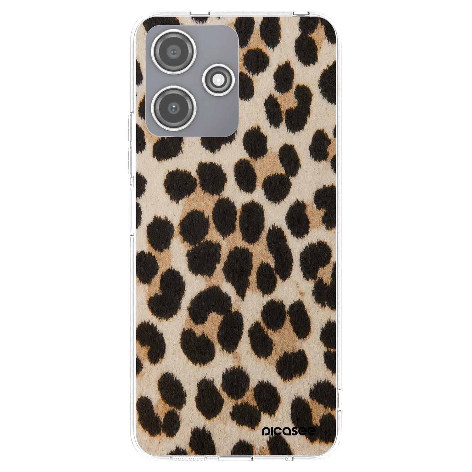 Picasee silikonový průhledný obal pro Xiaomi Redmi 12 5G - Brown Tiger